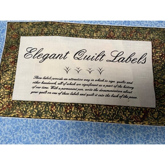 Elegant Quilt Labels Fabric Panel By Susan M. Kilbey E. E. Schenck Co Home Decor - Picture 13 of 16
